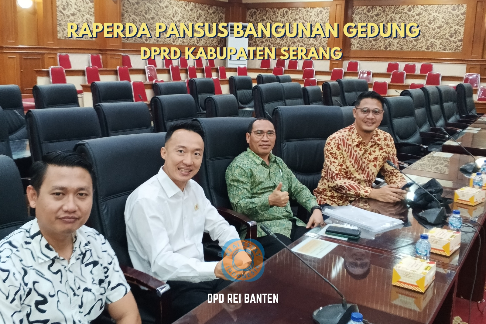 Dukung Pembangunan Daerah, DPD REI Banten Ikuti Pembahasan Raperda Bangunan Gedung Kabupaten Serang