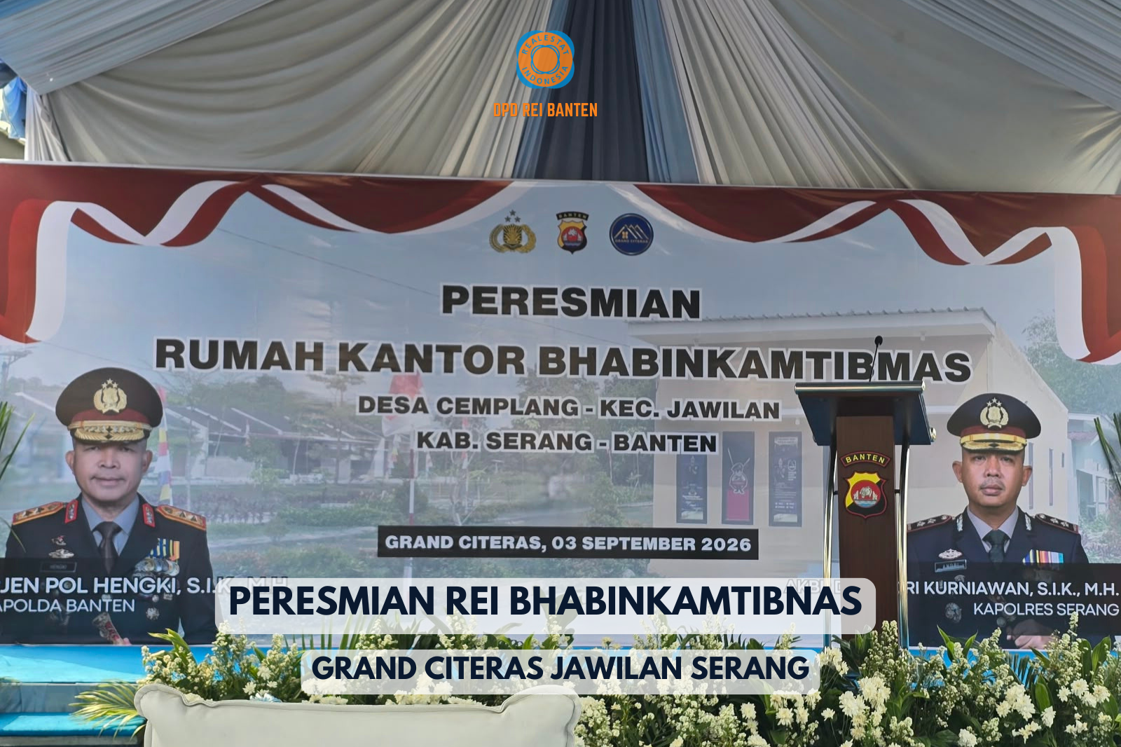Makin Aman! Kapolda Banten Resmikan Rumah Bhabinkamtibmas Pertama se-Banten di Grand Citeras