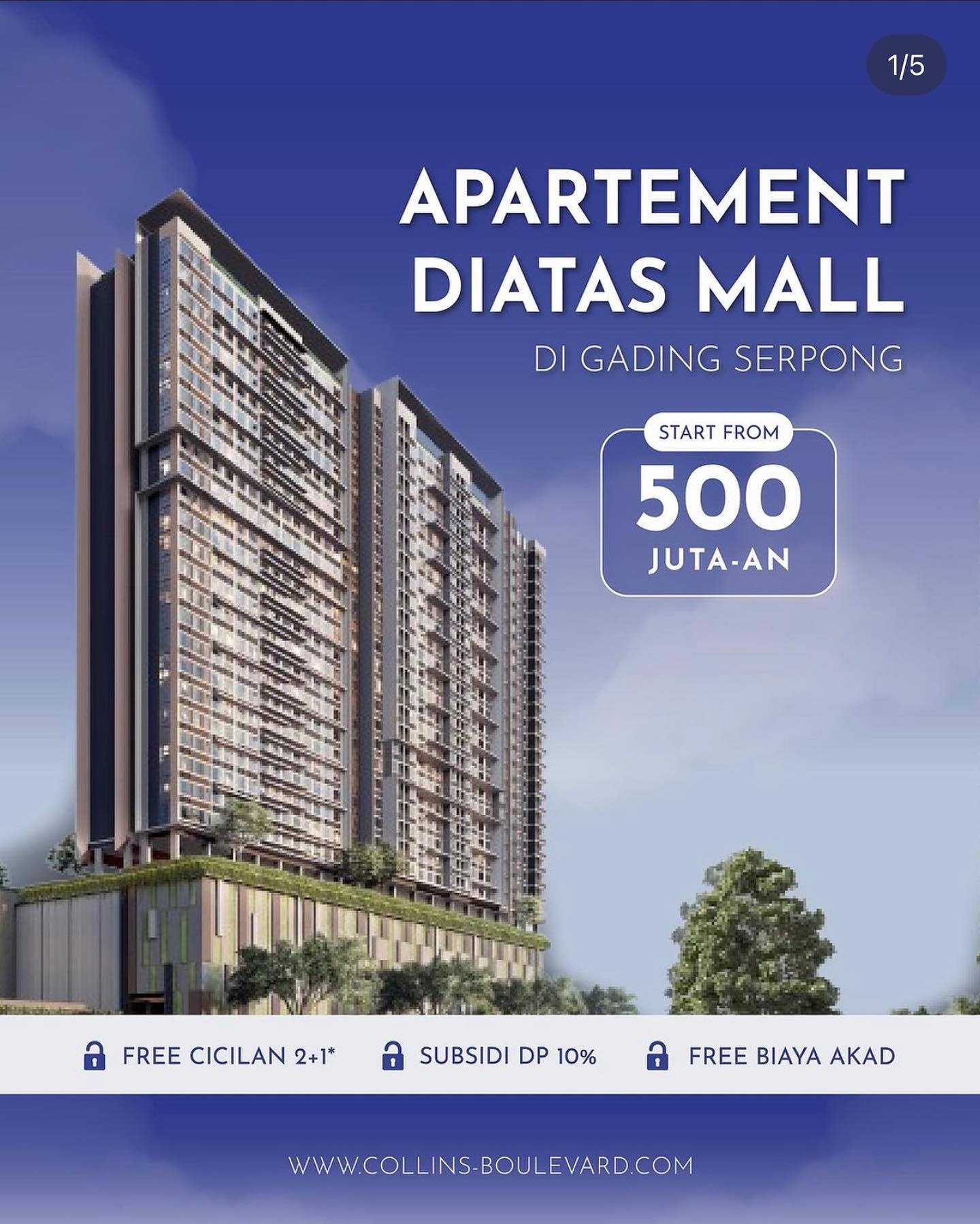 APARTEMEN COLLINS BOULEVARD